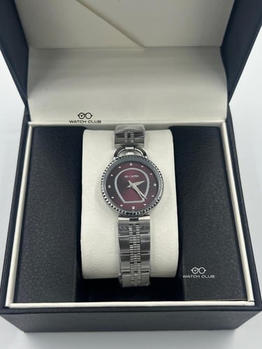 ساعة دي كابري فضي مينا عودي