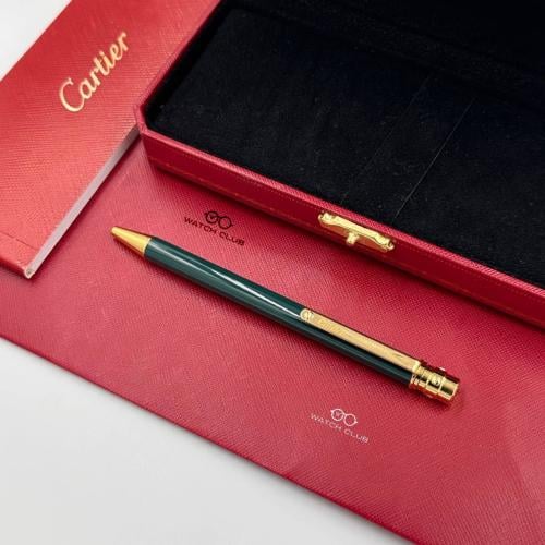قلم ماركة كارتير اخضر ذهبي