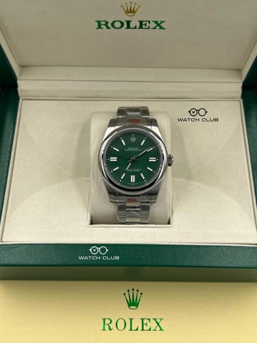 ساعة رولكس بربتشوال مينا اخضر