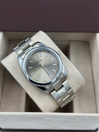 ساعة لكجري باستايل رولكس مينا رمادي