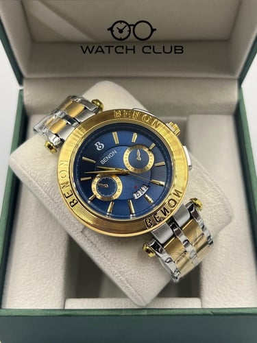 ساعة بينون بتصميم فيرزاتشي لونين مينا كحلي