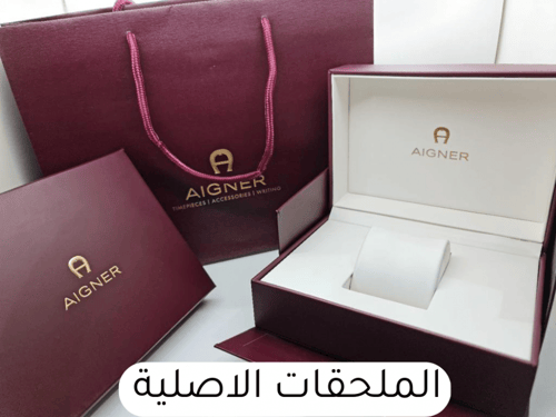 ساعة اقنر فاشن ذهبي وفضي مينا اخضر
