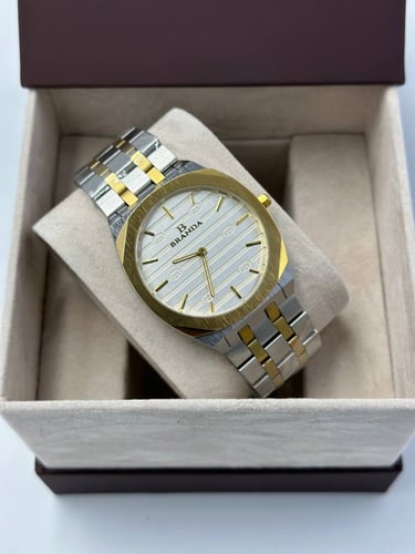 ساعة براندا تصميم قوتشي مكس مينا رمادي