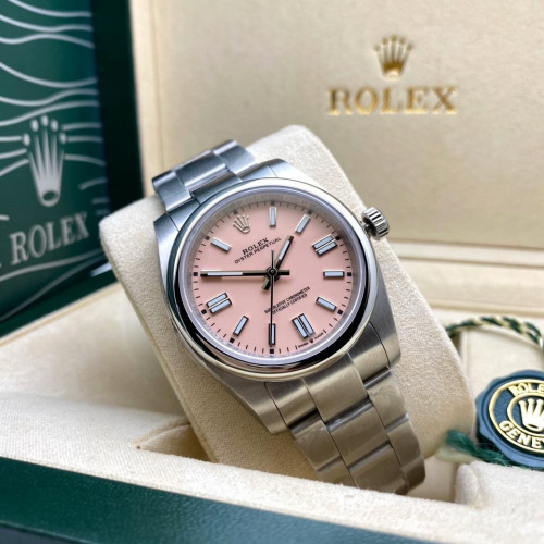 رولكس بربتشوال مينا وردي نسائية اوتوماتيك