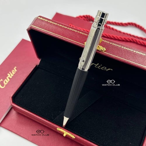 قلم ماركة كارتير فضي اسود