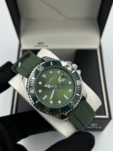 ساعة دي كابري لون زيتى مميز