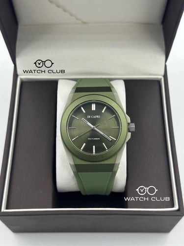 ساعة دي كابري لون زيتي