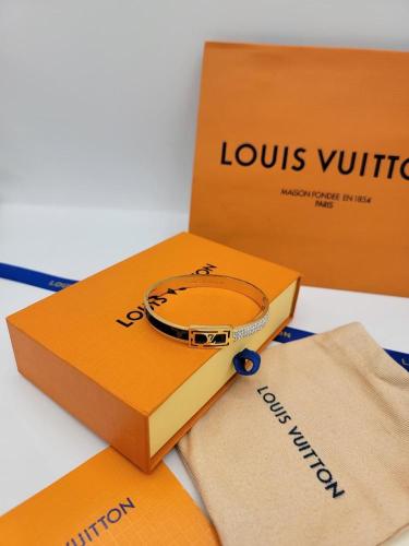 اسواره لويس فيتون لون فضي و أسود وذهبي