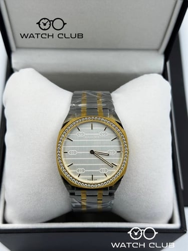 ساعة قوتشي 25H - مكس بفصوص