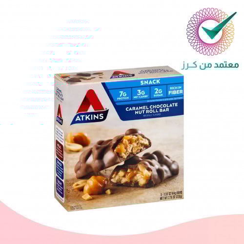 أتكينز‏ | 5 الواح وجبة خفيفة لوح محشو بالكراميل وا...