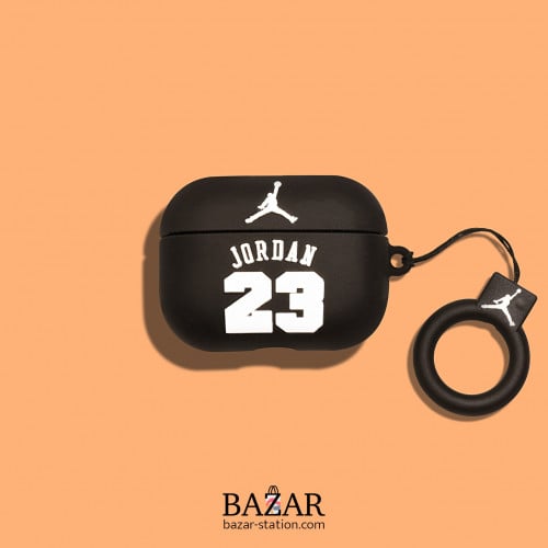 غلاف حماية لسماعة أبل إير بودز jordan أبيض (الجيل...
