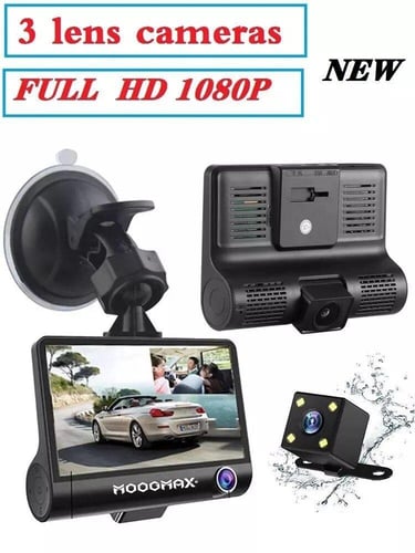 داش كام للسياره اماميه وخلفيه وداخليه HD 1080pموج...