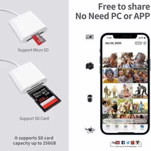 ادابتر ذاكره خارجيه للايفون والاندرويد