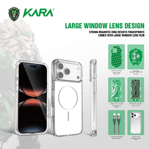 بكج كارا لسلسلة آيفون 17 - ضمان سنه على كسر الشاشة...