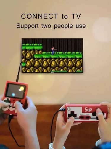 جهاز الأتاري المحمول 400 لعبة مع يد للعب الثنائي