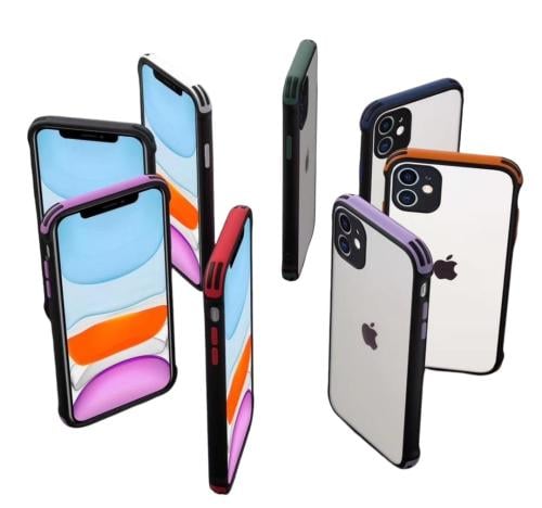 كفر ايفون X/XS/XR/XS MAX شفاف ثلجي متوافق مع أجهزة...