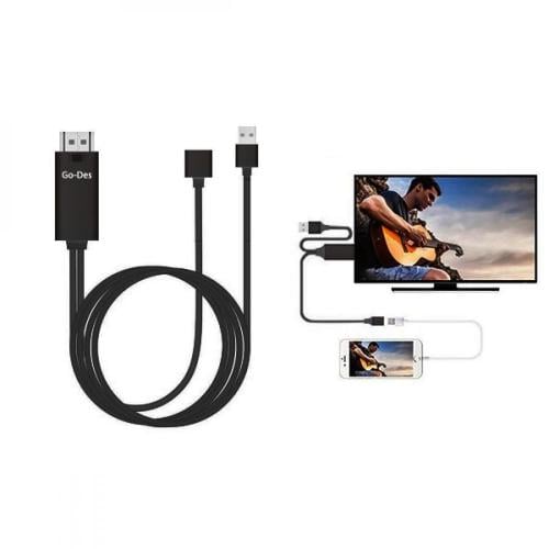 Go-Des - وصلة كيبل سلك HD تحويل لشاشة التلفزيون من...