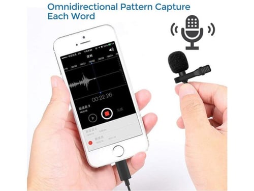 ميكروفون لافيرا بمفذ تاب سي Type-c للهواتف الذكية...