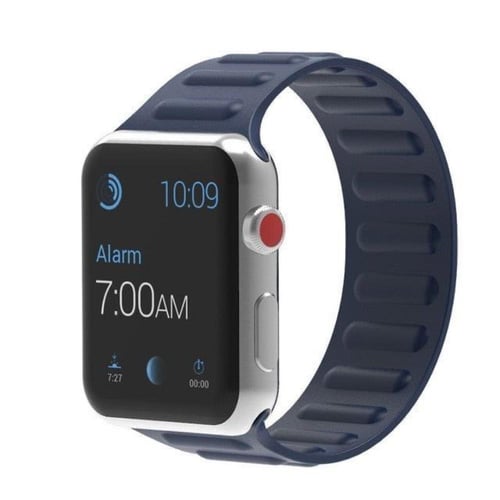 سوار ساعة آبل سيليكون مدرج ,جذاب متوافق مع Apple W...