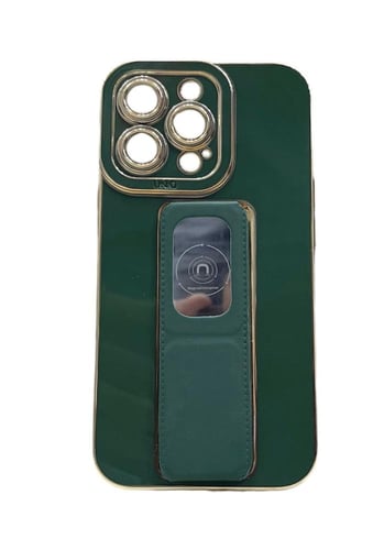 كفر ايفون 13 مسكة مغناطيس إطار ذهبي - متوافقة مع أ...