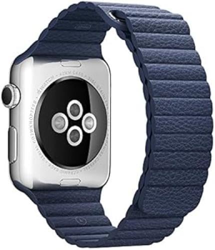 سوار ساعة آبل جلد ,مغناطيس - متوافق مع Apple Watch...