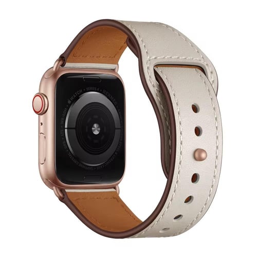 سوار ساعة آبل – جلد، مريح، متوافق مع Apple Watch.