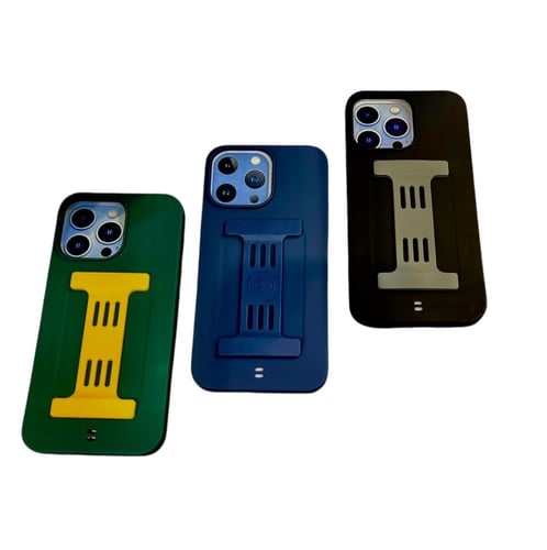 كفر ايفون 14/13سيليكون مزود بمسكة يد-متوافق مع أجه...