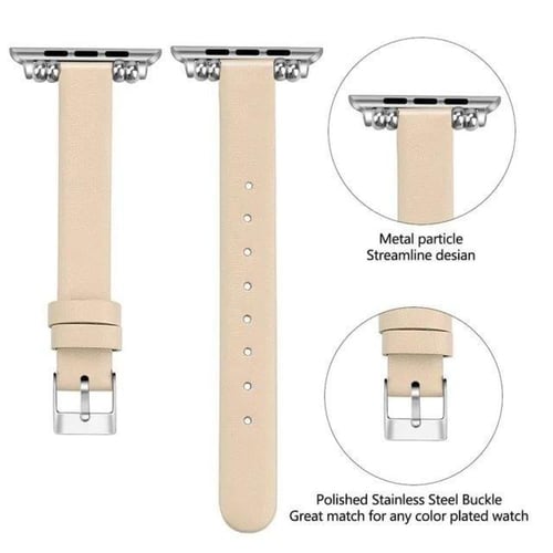 سوار ساعة آبل – جلد، مريح، متوافق مع Apple Watch.