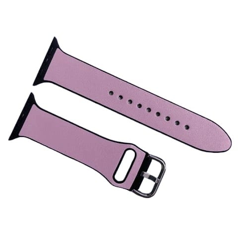 سوار ساعة ابل سيليكون مغطى جلدمقاس 38 ملم 40 ملم 4...