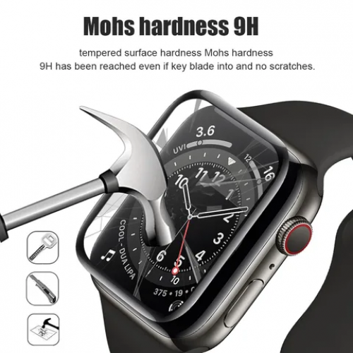 ستيكر حماية قزاز لشاشة ساعة ابل من الصدمات والخدوش