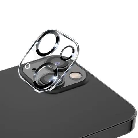 حامي كاميرا ايفون 11/12/13/14/15/16 زجاج شفاف مكحل...