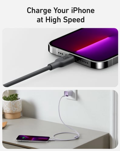 ANKER-كيبل سلك تايب سي لايتنينق pd بطول 0.9 متر -...