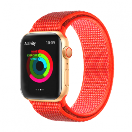 سوار ساعة آبل قماش نايلون ,أنيق متوافق مع Apple Wa...