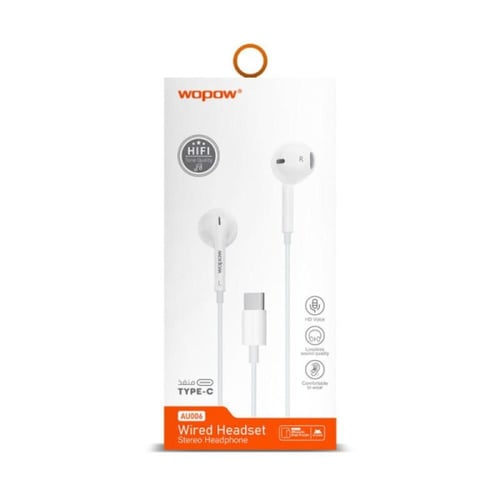 wopow-سماعة سلك تاب سي استديو من ماركة وبو