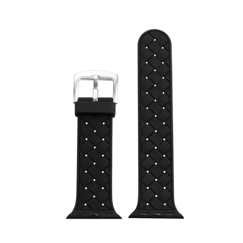 سوار ساعة آبل – سيليكون مربعات ،أنيق متوافق مع App...