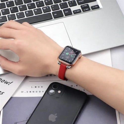 سوار ساعة آبل – جلد، مريح، متوافق مع Apple Watch.