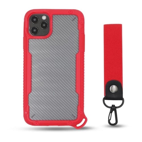 آيفون 11/12 شفاف ثلجي إطار قوي- متوافق مع أجهزة أب...