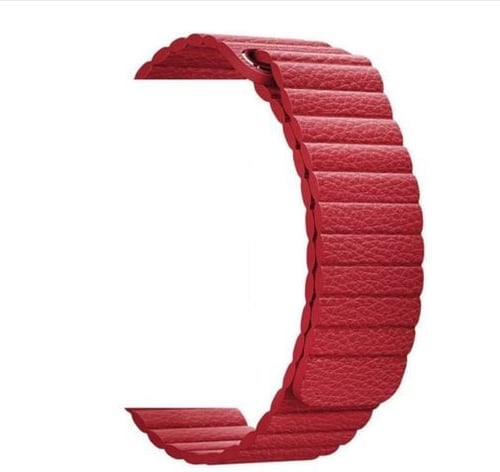 سوار ساعة ابل مغناطيس من الجلد مقاس 41-40-38 ملم