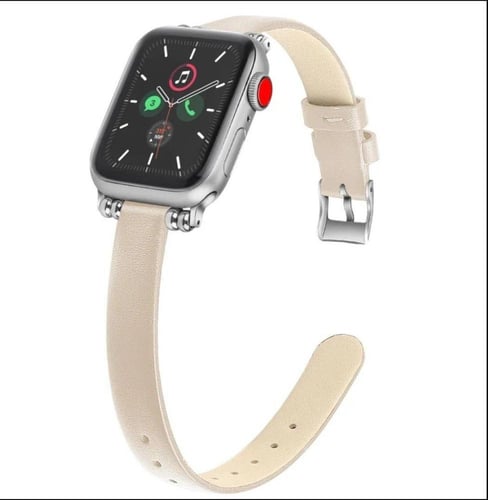 سوار ساعة آبل – جلد، مريح، متوافق مع Apple Watch.