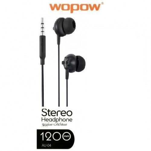 wopow- سماعة وبو اذن ستيريو سلكية رياضية مزودة بمي...