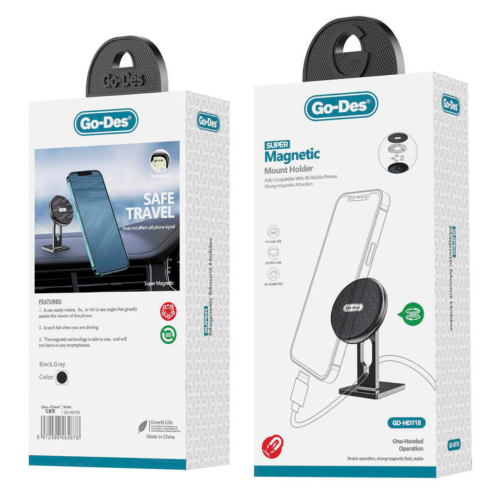 Go-Des - حامل جوال مغناطيسي ماركة جوديس GD-HD718