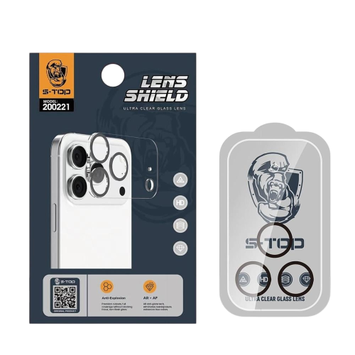 واقي عدسة كاميرا S-TOP لآيفون 17 بجميع الإصدارات |...