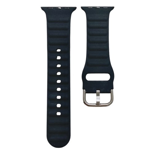 سوار ساعة آبل سيليكون مدرج ,جذاب متوافق مع Apple W...