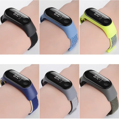 سوار ساعة شاومي قماش نايلون مريح أنيق-متوافق مع سا...