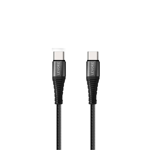 سلك شاحن ليفوري Type-C إلى Type-C بطول 1 م نايلون...