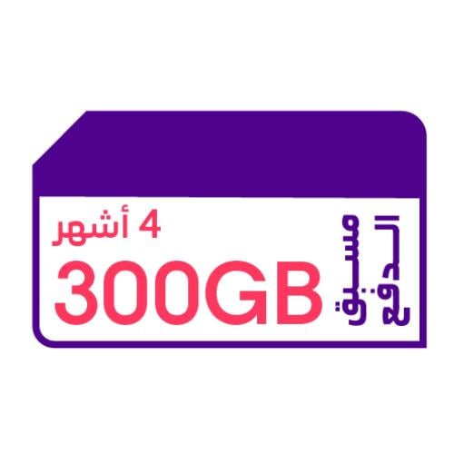 كويك نت 300 جيجا | 4 أشهر STC