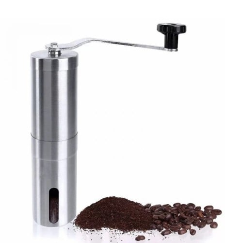 مطحنة قهوة يدوية ستانليس ستيل قلب سيراميك