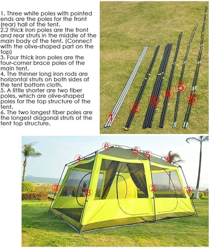 ‏خيمة كبيرة غرفتين أتوماتيك اكسفورد 210 فخمة