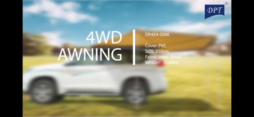 مظلة سيارة جانبية 270 درجة مقاس كبير 2.5 متر