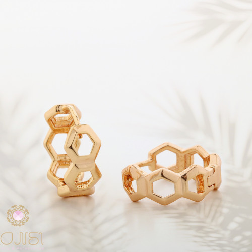 حلق ذهبي مطلي صغير